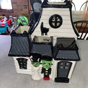 Bath & Body Works Frankenstein Halloween Haunted House Luminary Slatkin & Co
